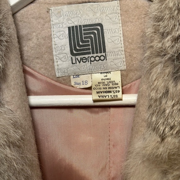 Liverpool Mohair Fur Coat - Picture 4 of 10